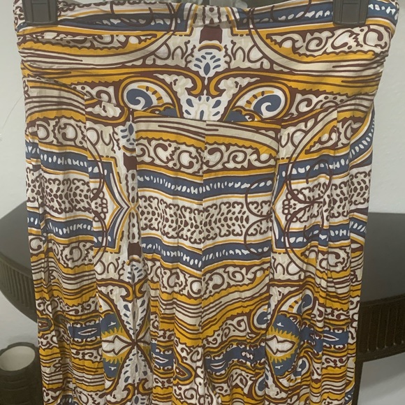 Like New! Valija Linen Colorful Printed Wide Leg Pants Size Medium SKu:4G365 - Picture 4 of 6